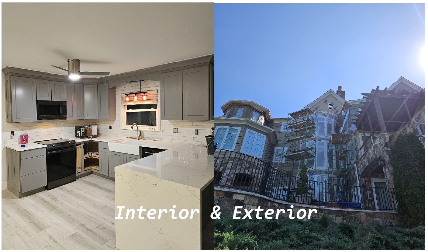 Interior and exterior painting work